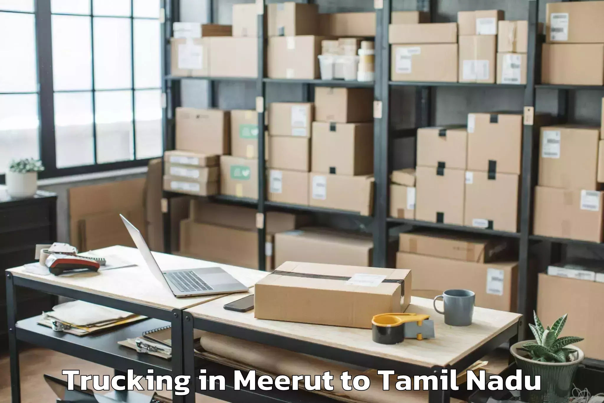 Hassle-Free Meerut to Tirukalukundram Trucking